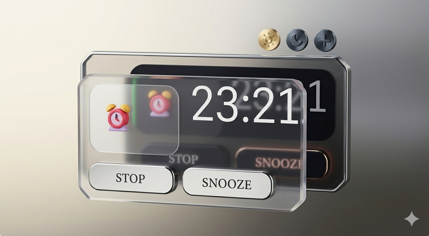 Main dashboard of the Alarm & Reminder Chrome extension